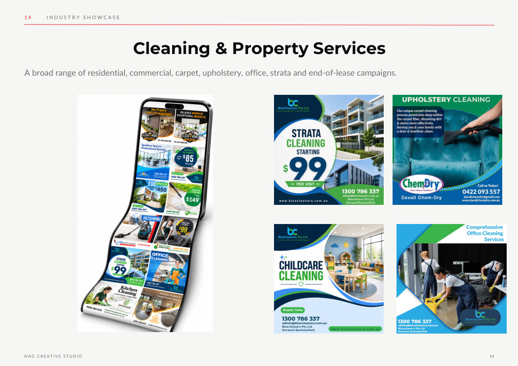 Industry Showcase — Cleaning & property services